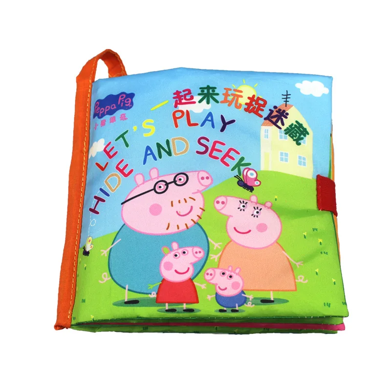 Peppa Pig Детские игрушки детская книга для раннего развития тканевые книги детей