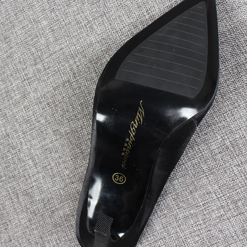 

Beige Heeled Sandals Female Shoe Riband 2021 Summer Shallow Mouth Black Girls Stiletto High Closed Comfort Pointed Fashion Sexy