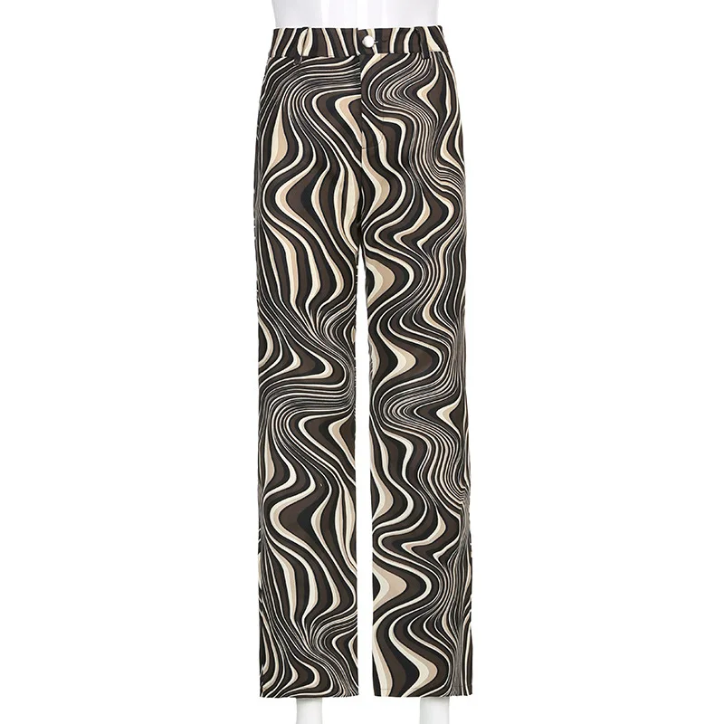 Брюки женские с завышенной талией винтажные повседневные узкие элегантные