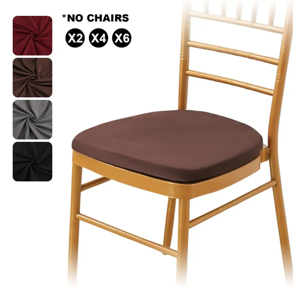 

2/4/6 Stretch Spandex Jacquard Dining Room Chair Seat Covers,Removable Washable Anti-Dust Dinning Chair Seat Cushion Slipcovers