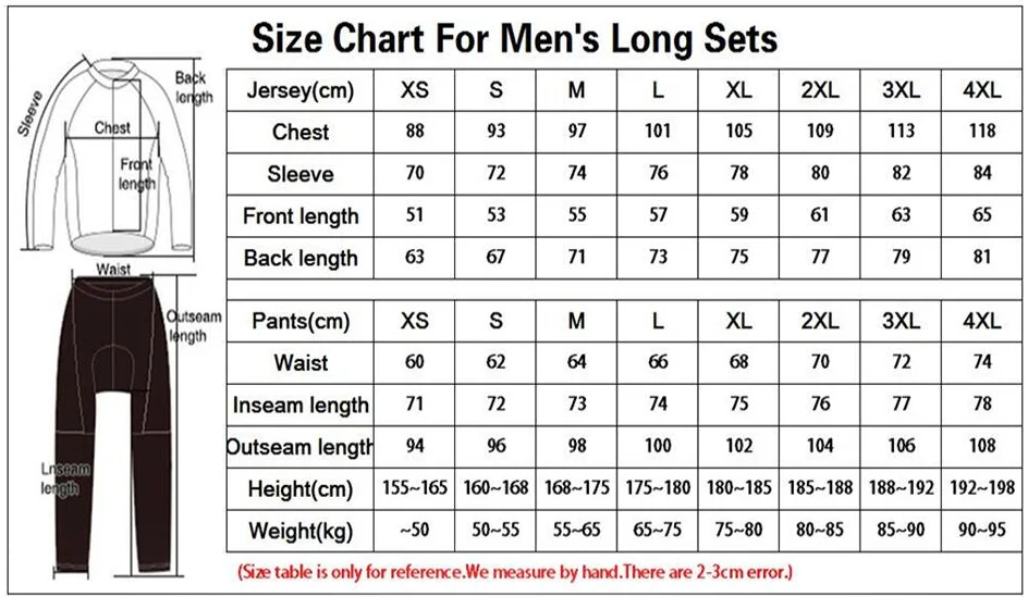 

2021 autumn long sleeve Cycling jersey Set bib pants ropa ciclismo bicycle clothing MTB bike jersey Uniform Men's clothes