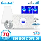Lintratek 850 1900 17002100 Усилитель сотового сигнала CDMA B5 850 МГц шт B2 2g 3g 4g усилитель повторителя AWS B4 70dB AGC Tri