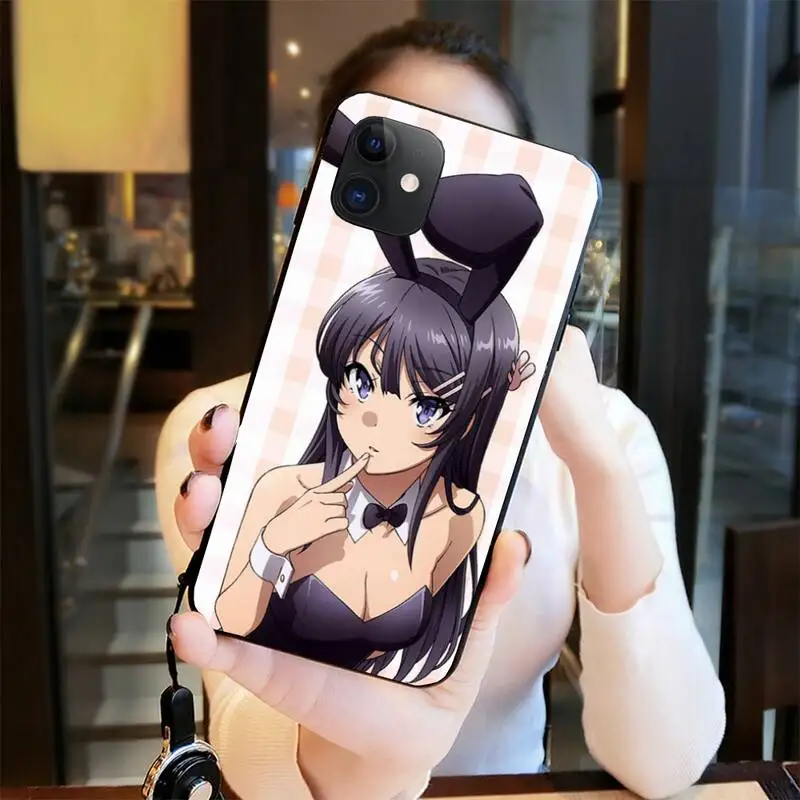 

Cute Bunny girl DIY Luxury Phone Case for iPhone 11 pro XS MAX 8 7 6 6S Plus X 5S SE 2020 XR case