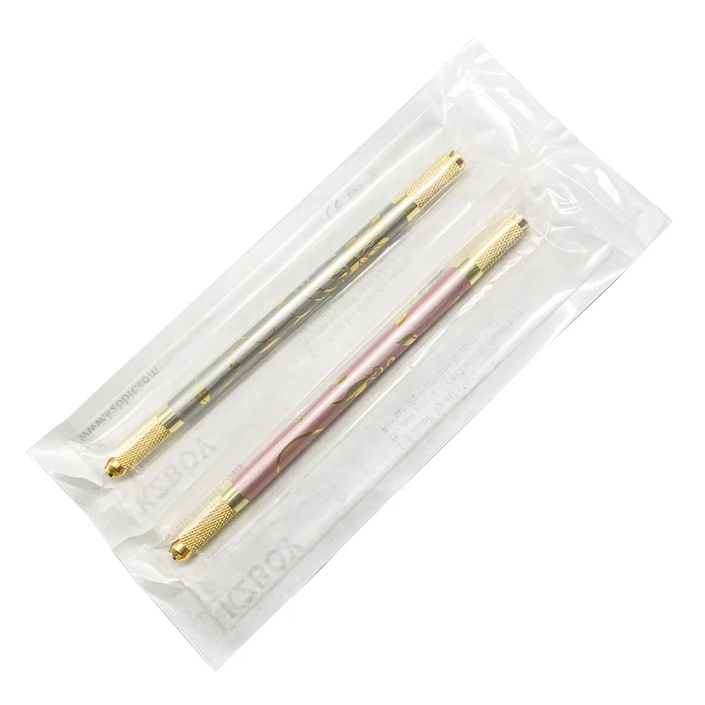 10 шт./лот двухсторонний микроблейдинг ручной инструмент Перманентный макияж