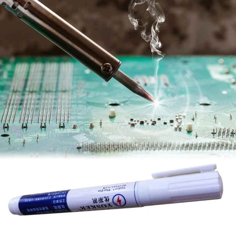 

Soldering Rosin Flux Pen for Welding Repair Electronics Tabbing Wire Soldering Cleaning Free Welding Aid Pen Portable