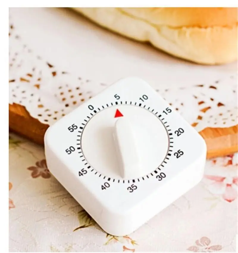 

1 Pc Useful 60 Mins Reminder Counter Alarm Kitchen Novelty Mechanical Wind-Up Cooking Count Up Timer