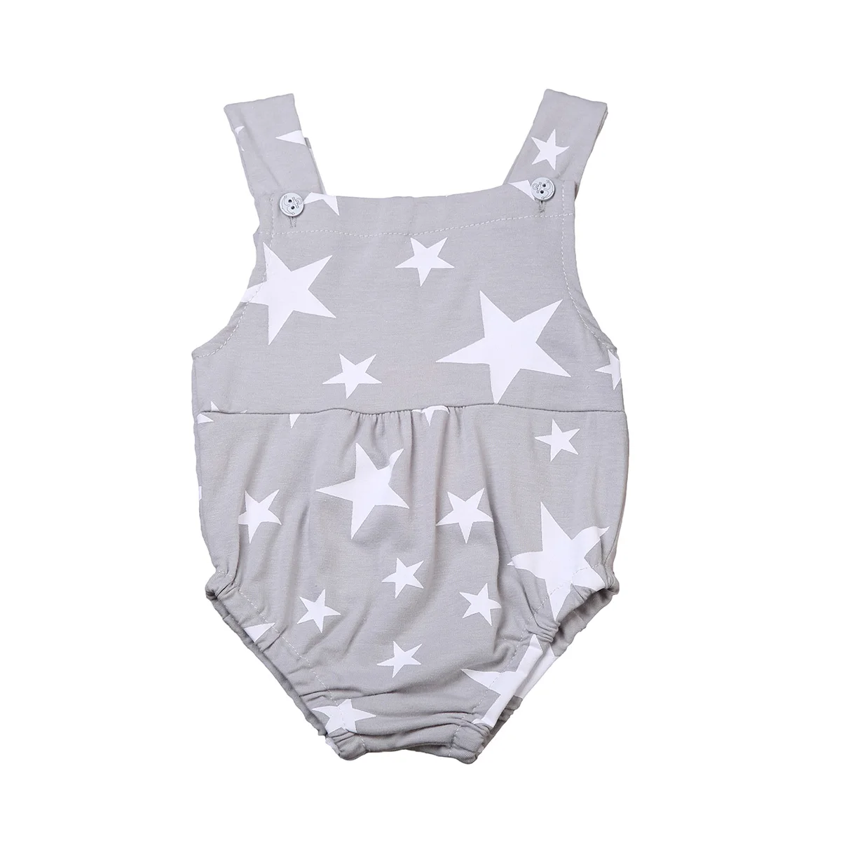 

Повседневный комбинезон для новорожденных девочек, комбинезон без рукавов с подтяжками и принтом звезд, верхняя одежда, комбинезон