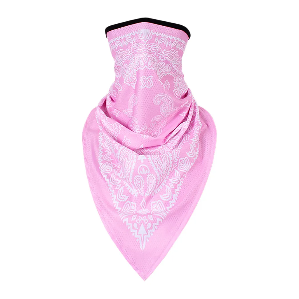 Флисовая велосипедная маска для лица шарф треугольный бандана головной убор шеи