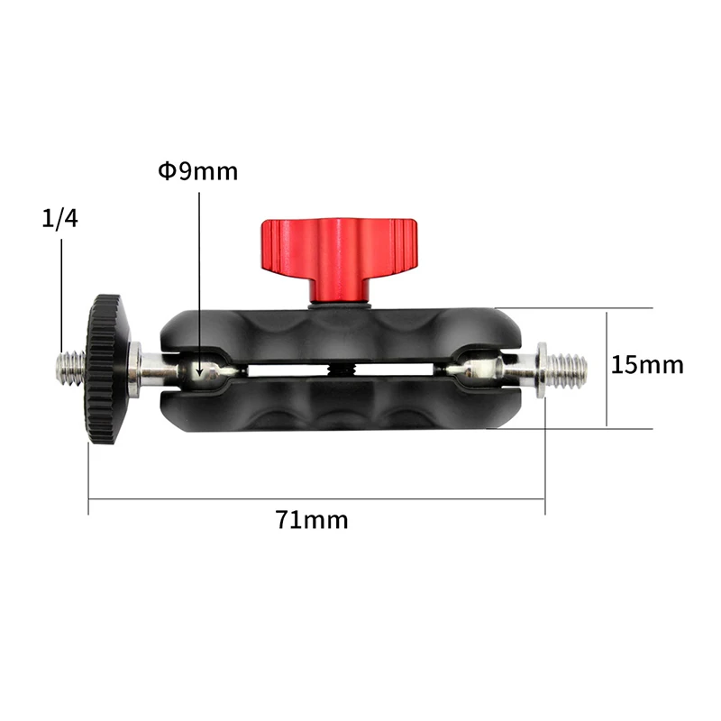 1/4&quot Screw Magic Arm Monitor Mount Double Ballhead 360 Degree For DSLR Camera Bracket Field LED Video Light Cage | Электроника