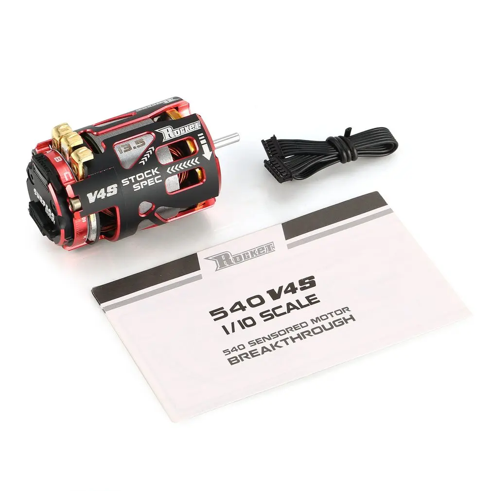 

RC Car Brushless Motor V4S 540 4.5T 5.5T 6.5T 8.5T 10.5T 13.5T 17.5T 21.5T Dual Sensored Racing Motor for 1:10 RC Drifting Cars