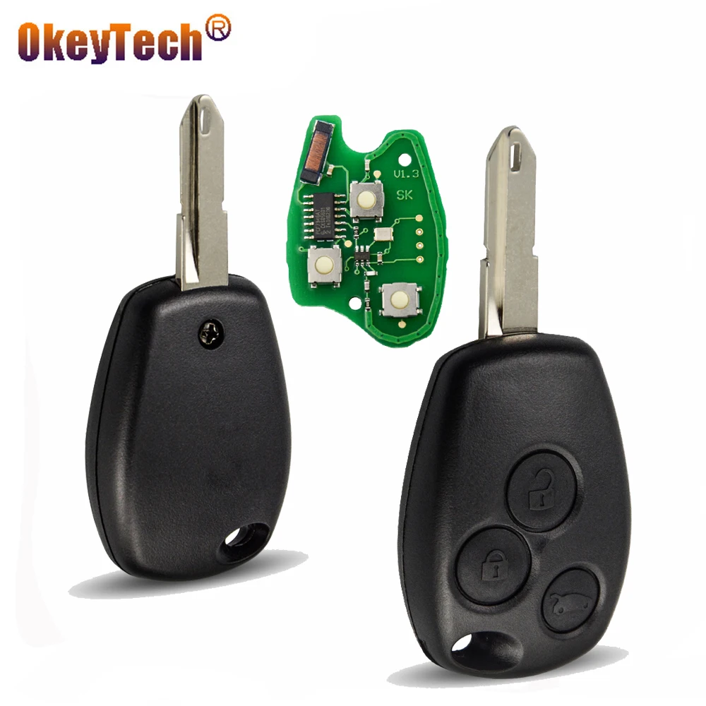 Дистанционный ключ OkeyTech чип PCF7946 433 МГц для Renault Trafic Vivaro Primastar Movano 3 кнопочный