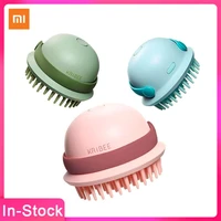 new xiaomi kribee electric massage comb waterproof wet dry dual hair care hair root scalp massage brush rechargeable hair brush