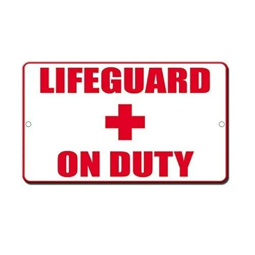

Metal Sign Great Aluminum Tin Sign Lifeguard On Duty Funny