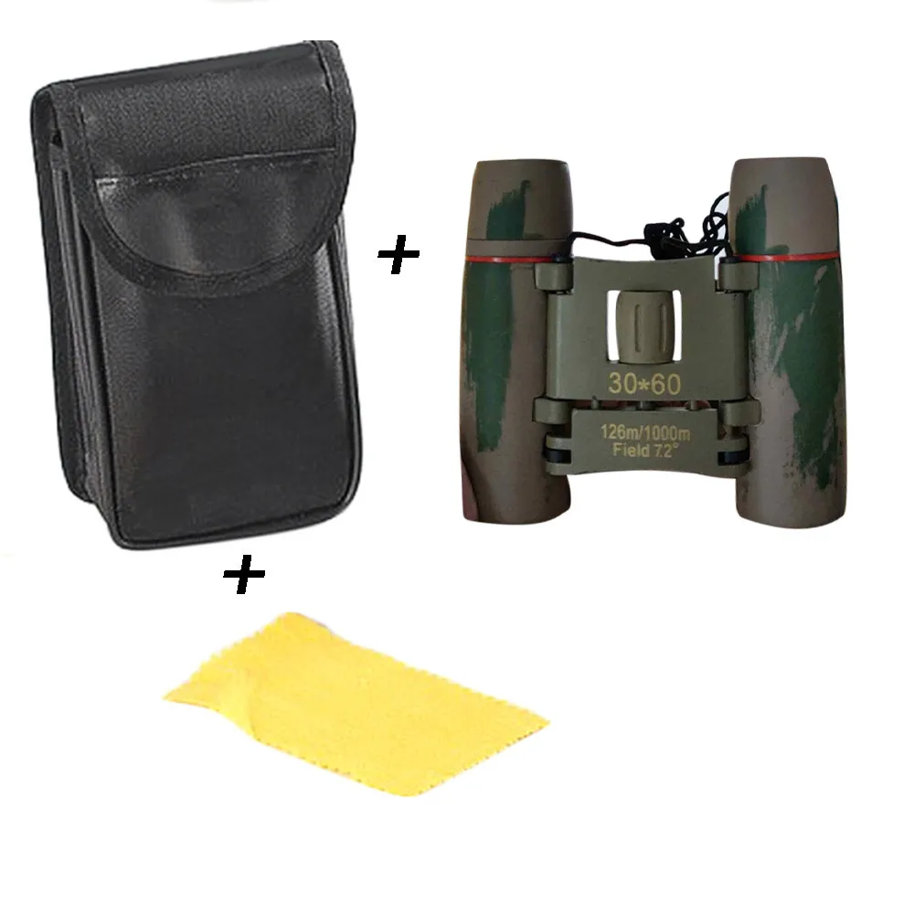 Сверхмощный портативный бинокль с красными пленками 30 х60 для активного отдыха