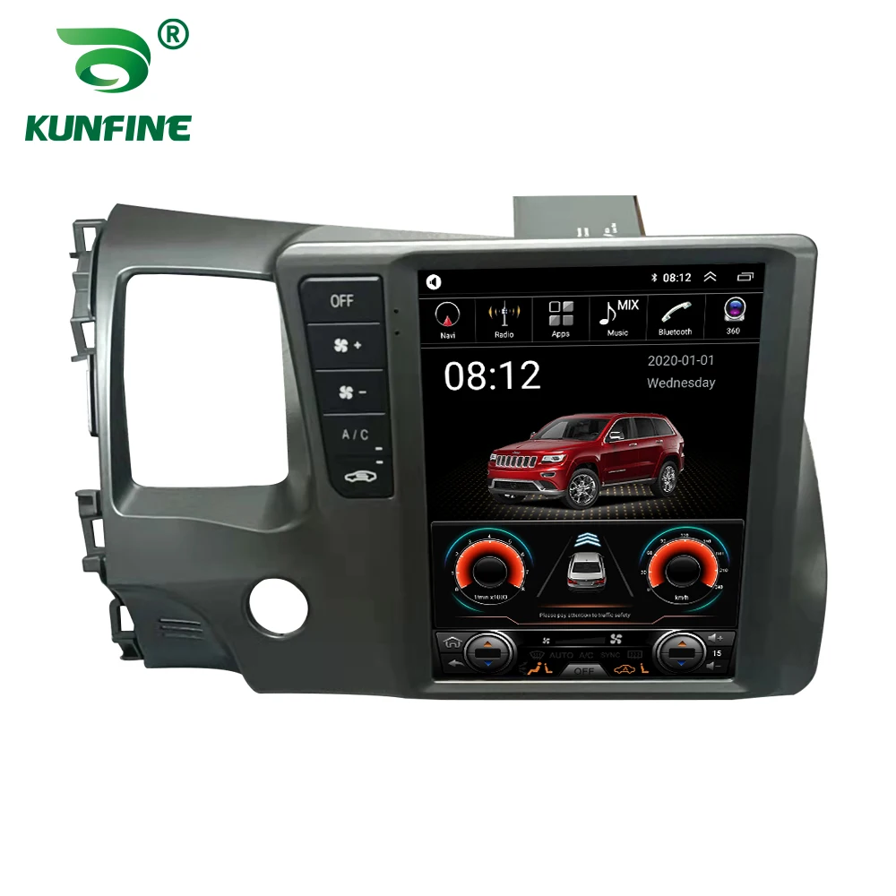 Экран Tesla Восьмиядерный 4 Гб RAM 64GM ROM Android 10 0 автомобильный DVD GPS плеер Deckless Car Stereo для