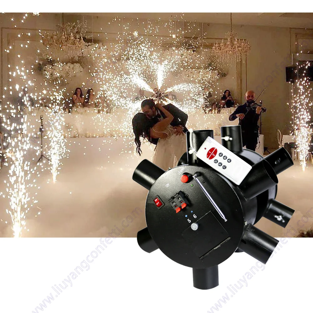 Купить Пиротехника фейерверк холодный Пиро Бенгальский фонтан машина Волшебная электрическая ветряная мельница система обжига для свадьбы сцени...
