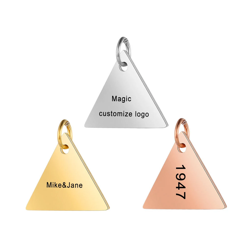 Индивидуальные Подвески для изготовления ювелирных изделий золотой треугольный