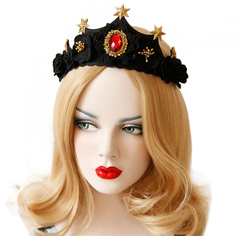 

YiYaoFa винтажная повязка на голову с короной, свадебные украшения, женские аксессуары для волос, ювелирные изделия для невесты, для девочек, юв...