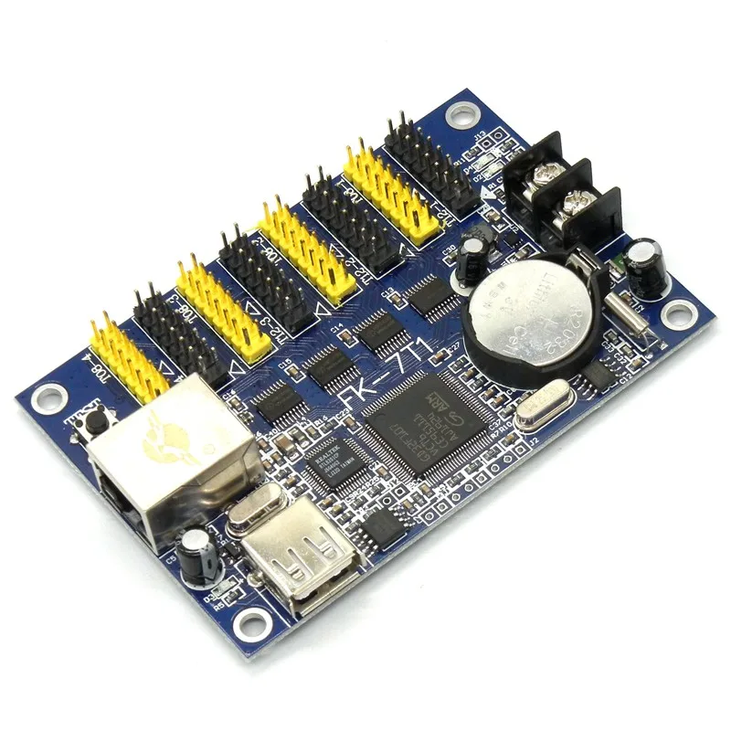 FK 7T1 сеть и USB порт контроллер светодиодного знака 64*1024 Pixel Ethernet / U disk светодиодная