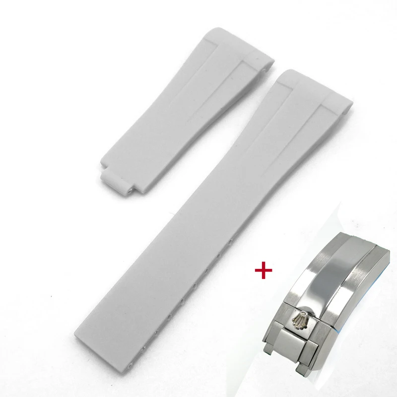 Высококачественный силиконовый мягкий удобный ремешок для часов с твердой