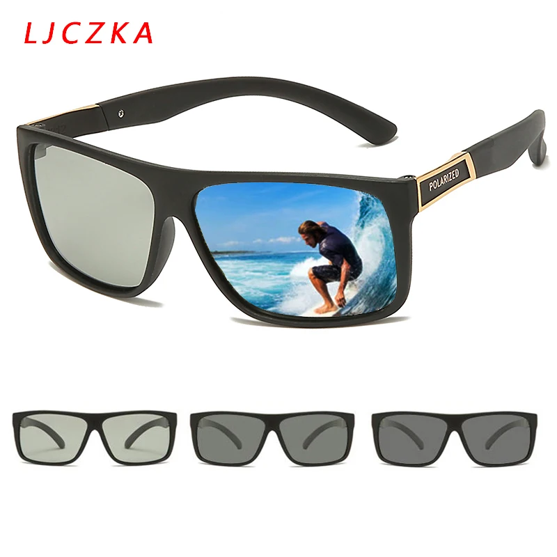 

Men's Photochromic Polarized Sunglasses For Driving Change Color Sun Glasses Male Vintage Rectangle Shade UV400 Lentes De Sol