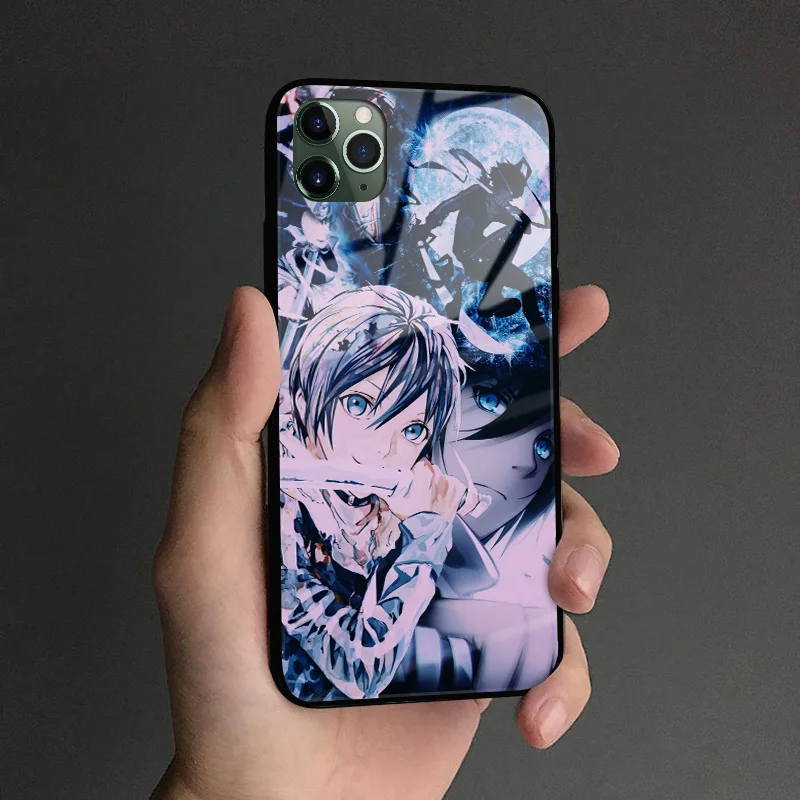 Yato noragami аниме закаленное стекло Мягкий силиконовый чехол для телефона iPhone SE 6s 7 8