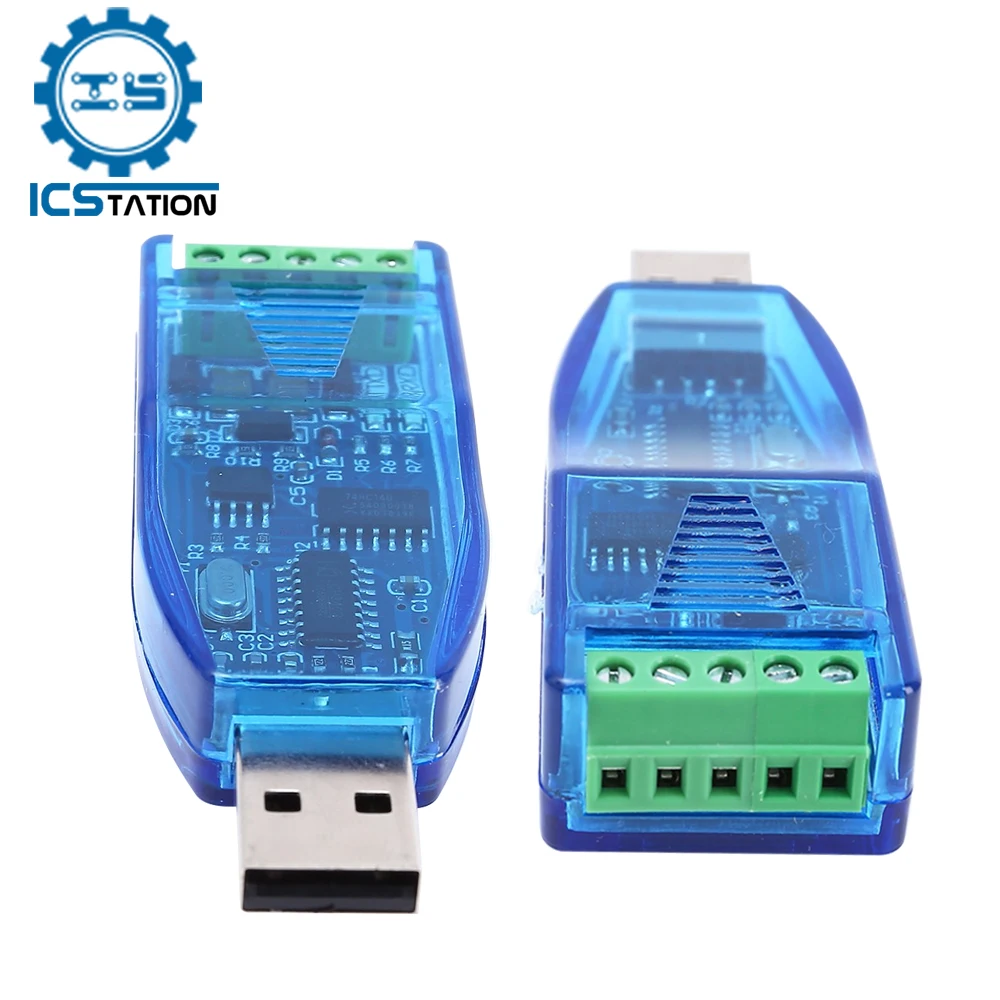 

Industrial USB to RS485 Communication Module Bidirectional Half Duplex Serial Line Converter TVS Protection U485 CH340 Converter