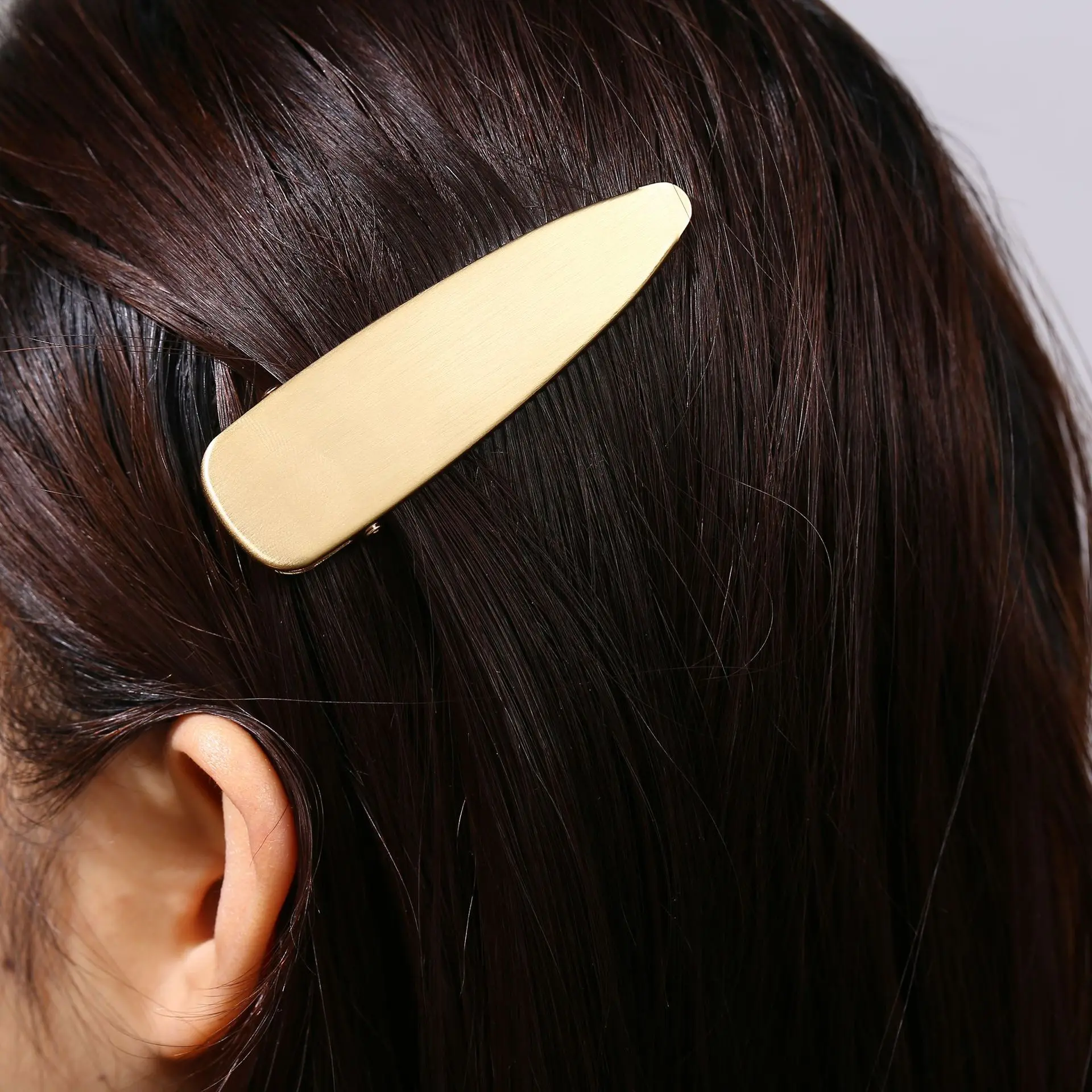 Геометрические заколки серебряные для волос зажимы головные уборы женщин