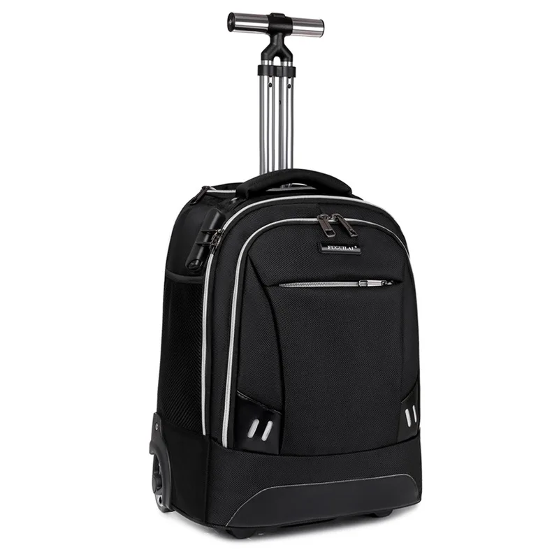 Рюкзак на колесиках для мальчиков, школьные ранцы для подростков, дизайнерский брендовый портфель для багажа на колесиках