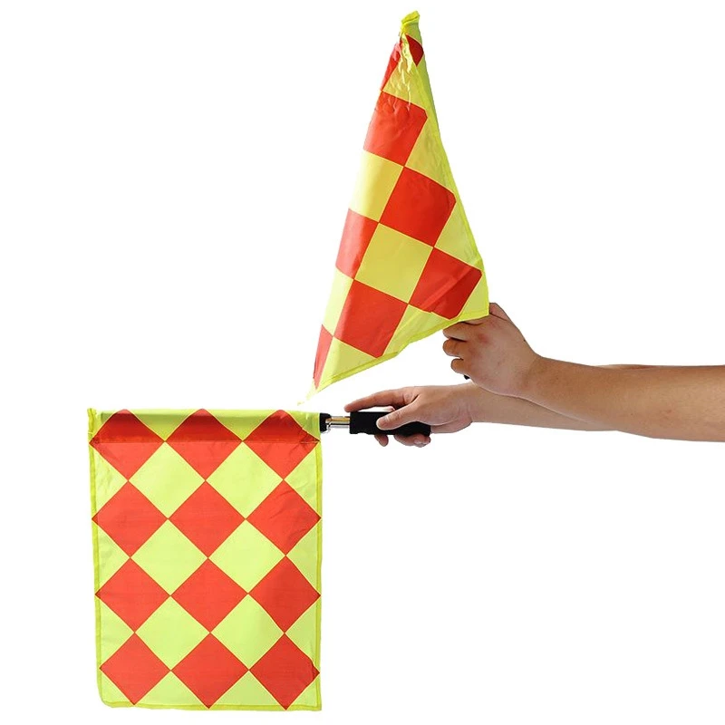 Футбольный матч патруль флаг линеман футбольный рефери оборудование помощник