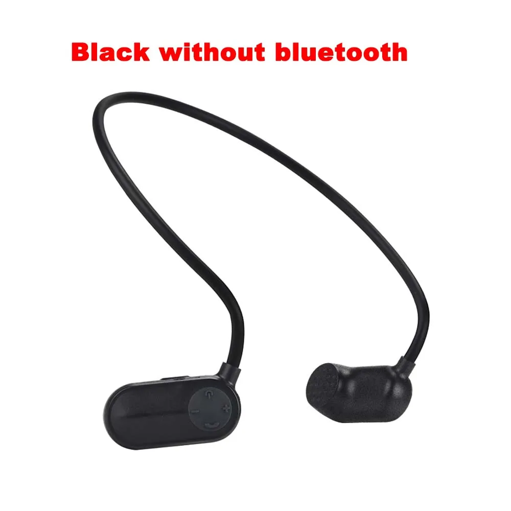 Black-no-bluetooth JINSERTA Bluetooth костная проводимость 8 г 16 г 32 г HIFI MP3 плеер IPX8 водонепроницаемый плавательный Спорт на открытом воздухе наушники USB MP3 музыка - Цвет: Black-no-bluetooth