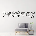 Новый дизайн, итальянские тексты, настенные наклейки из ПВХ, роспись, искусство сделай сам, плакат для детской комнаты, украшение для стены, роспись, Прямая поставка