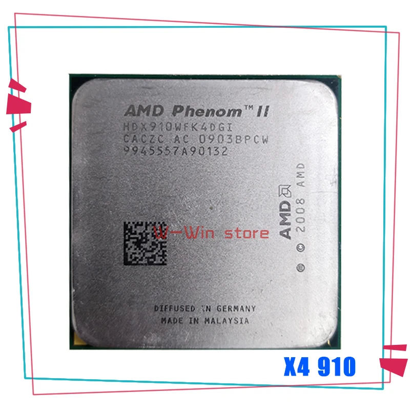 

Процессор AMD Phenom II X4 910 четырехъядерный, 2,6 ГГц HDX910WFK4DGI, разъем AM3