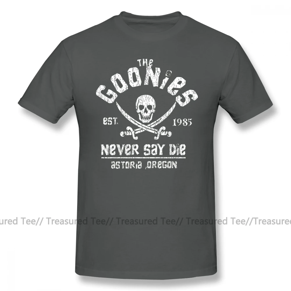 Футболка с надписью "Goonies", Футболка с коротким рукавом, графическая футболка, 100 хлопок, Пляжная Мужская большая футболка