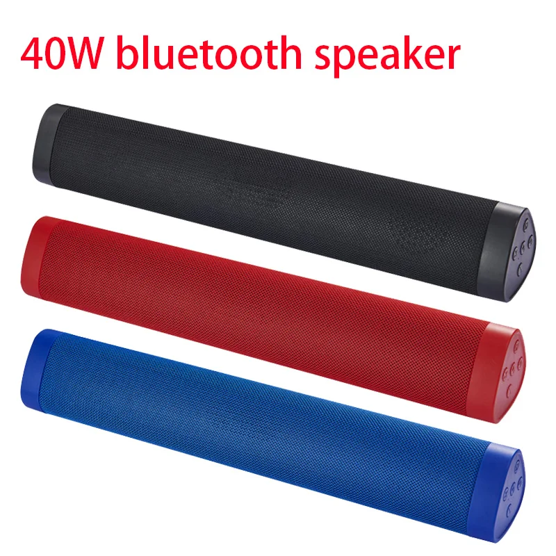 Беспроводная уличная портативная Bluetooth Колонка 40 Вт сабвуфер с супер басами для