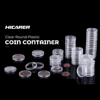 100pcs high clear direct fit h38mm h39mm coin boxes