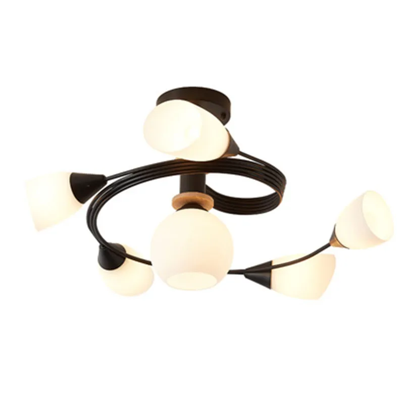 2019 деревянная люстра со стеклянными лампочками для детской комнаты деревянные