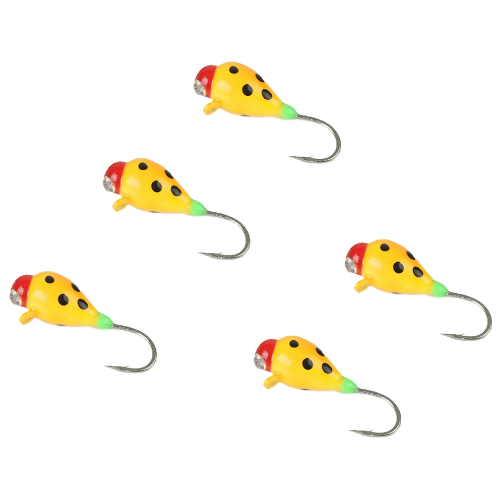5pc Ice jig 021 eye Maximumcatch 0,42 г-1,90 г вольфрамовый джиг для подледной рыбалки 11 мм-17 мм приманка для подледной рыбалки 16#14#12# японский крючок для зимней рыбалки - Цвет: 5pc Ice jig 021 eye