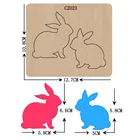 Новый милый кролик деревянный штамп Скрапбукинг C2023 пресс-формы