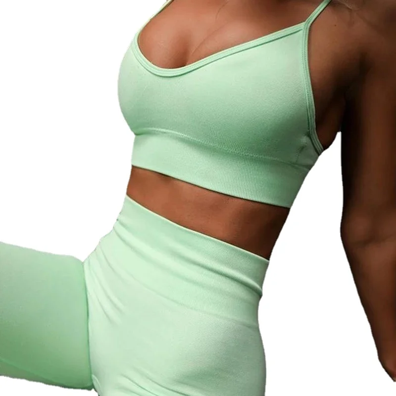 

Seamless Yoga Set Gym Clothing Workout Clothes For Women Tracksuit Gym Set High Waist Sport Outfit Yoga Fitness Suit