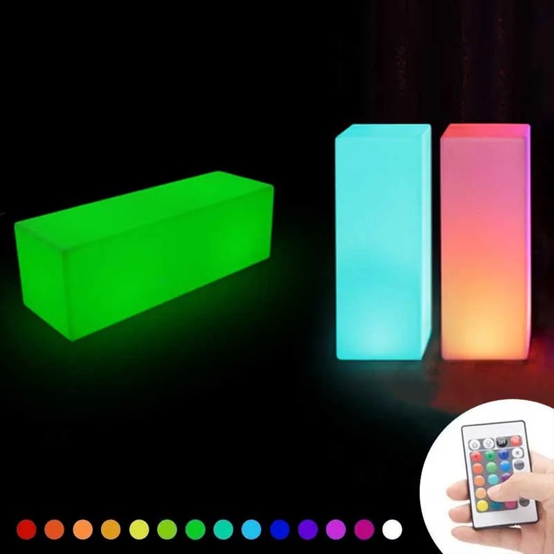 Светодиодная Напольная Лампа в виде квадратной колонны уличный светильник для