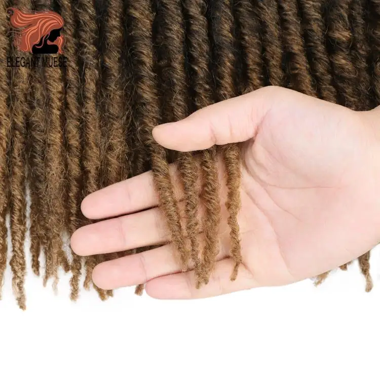 20 дюймов мягкие крючком косички Jumbo Dread прическа Омбре цвет синтетический искусственный Locs плетение волос наращивания
