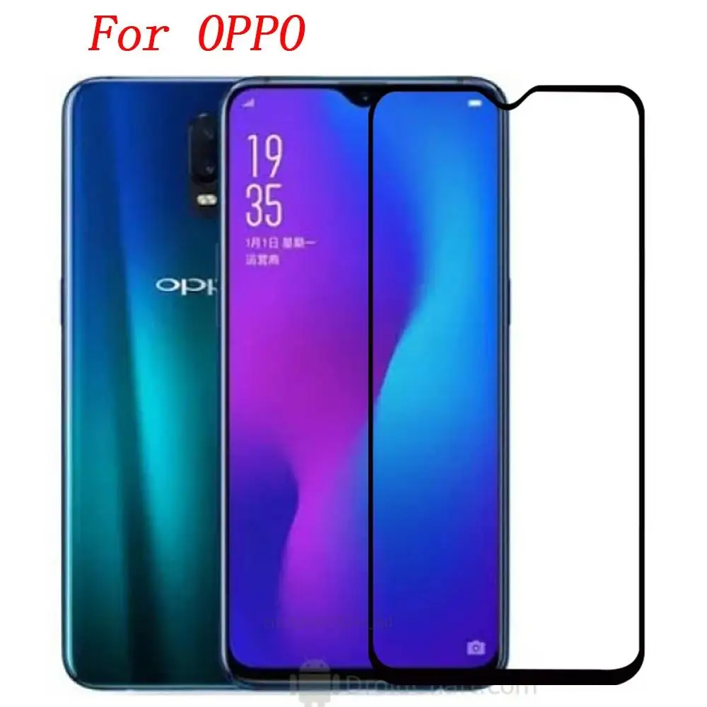 Полное покрытие для OPPO Reno A закаленное стекло 9H 2.5D Премиум Защитная пленка экрана