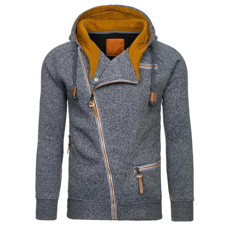 

ZOGAA 2020 Autumn Fleece Hoodies For Men Fashion Solid Sweatshirts Zipper Cardigan Cotton Sportswear Fitness Men Tracksuit 4XL