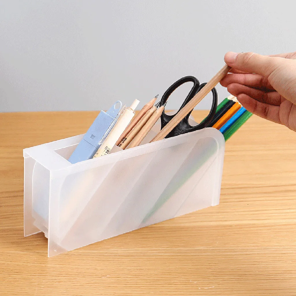 White Transparent Plastic Makeup Organizer Make Up Brush Storage box with Drawer Cotton Swabs Stick case Dropship 823 | Дом и сад