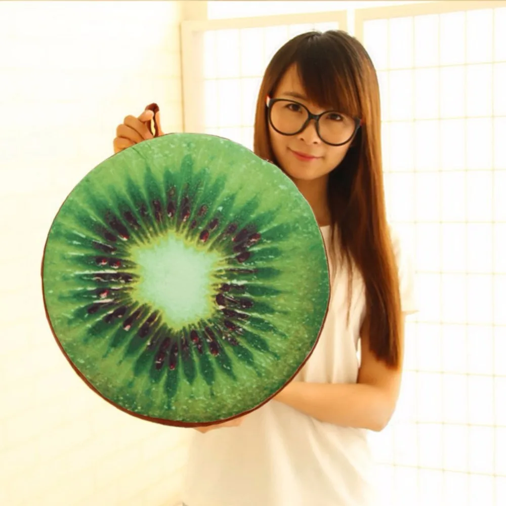 Креативный 3D Летний Фруктовый ПП хлопковый офисный стул подушка для спинки