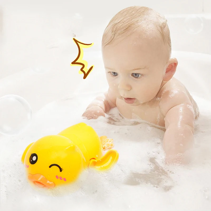 

Baby Toy Kid Wind Up Clockwork Duck Toys Bath Toy Floating Toy Bathtub Toys Pool Beach Play Toy for Toddlers Kids NSV
