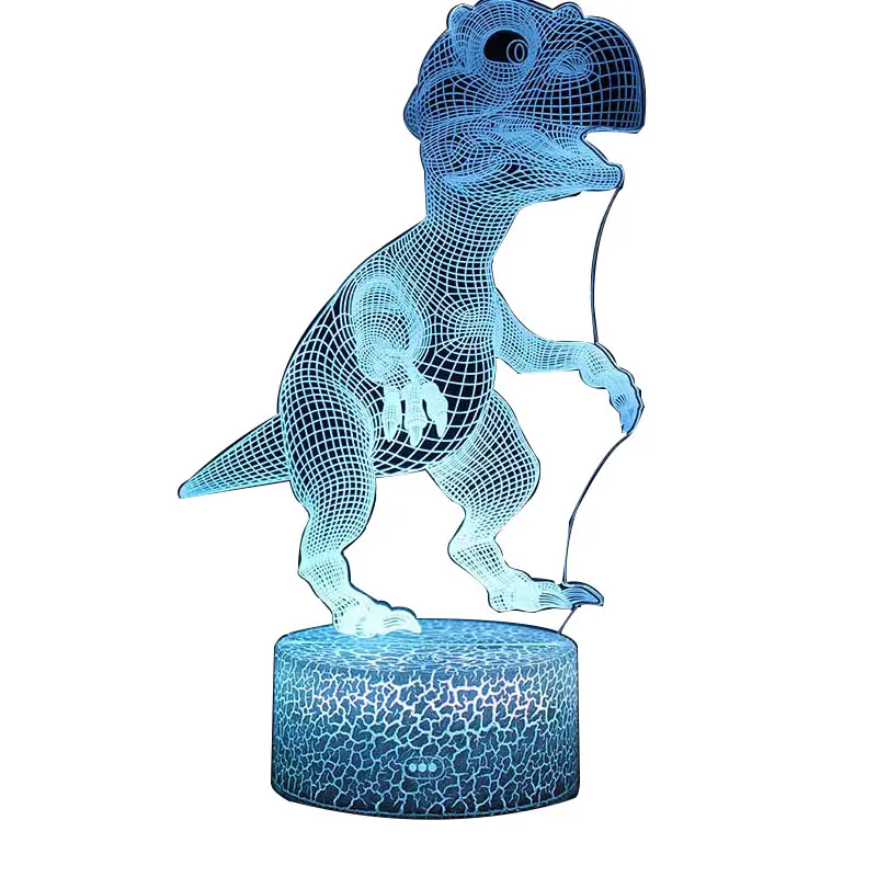 Серия животных 3D с дистанционным управлением маленькая настольная лампа