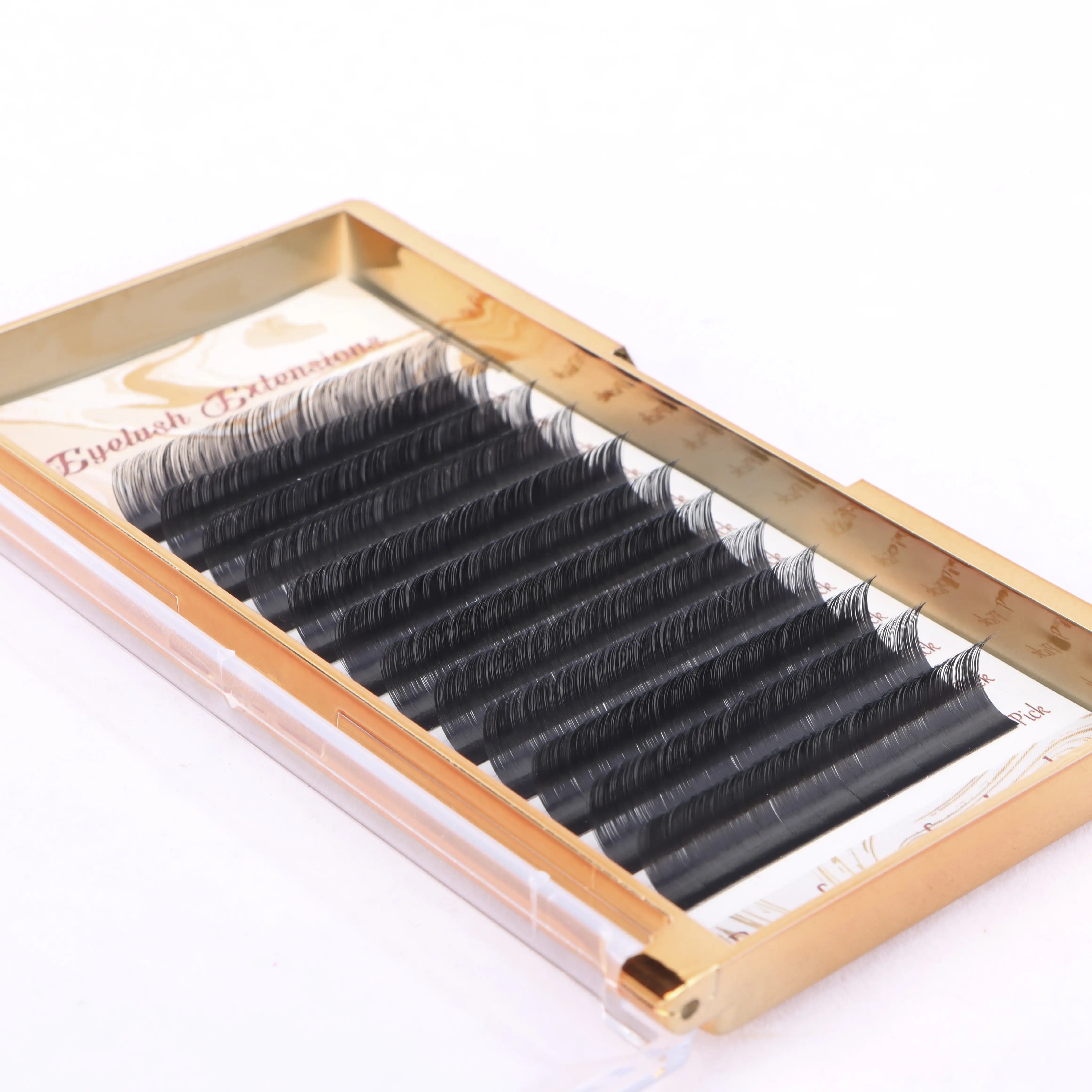 Ресницы для наращивания макияж Индивидуальные ресницы 12 рядов натуральные