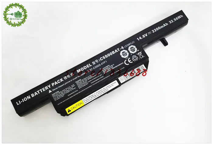 GYIYGY 14 8 V 2200 мА/ч 32.56Wh C5500BAT-4 ноутбук Батарея для Clevo C550S C5500 W240HU 6-87-C550S-4YF 6-87-C550S-4PF B4100M